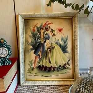 Vintage Portrait of 1800s Fashion